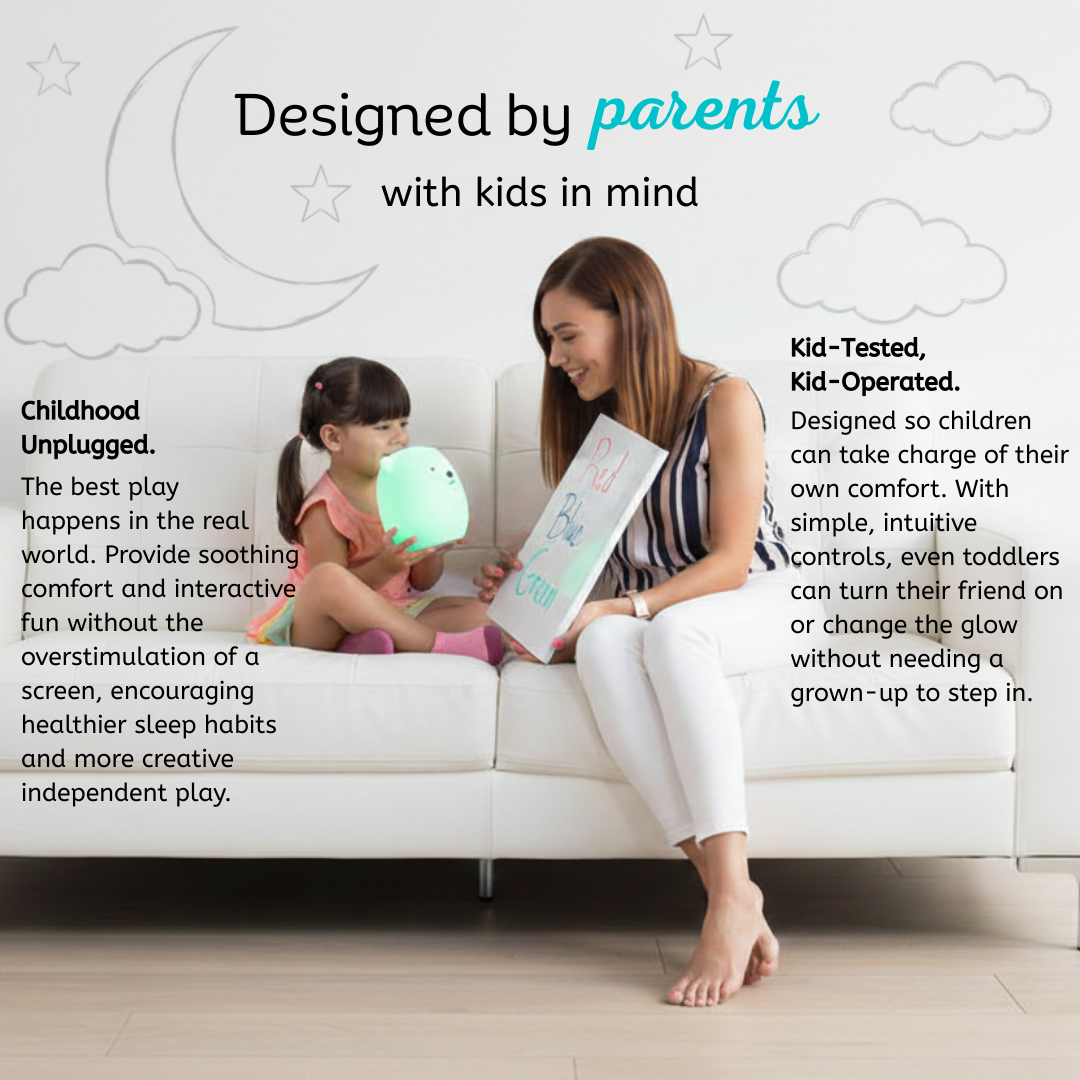 LumiPets® Basil the Bunny- Children's Touch Night Light Junior