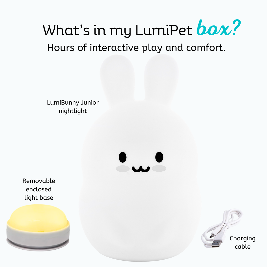 LumiPets® Basil the Bunny- Children's Touch Night Light Junior