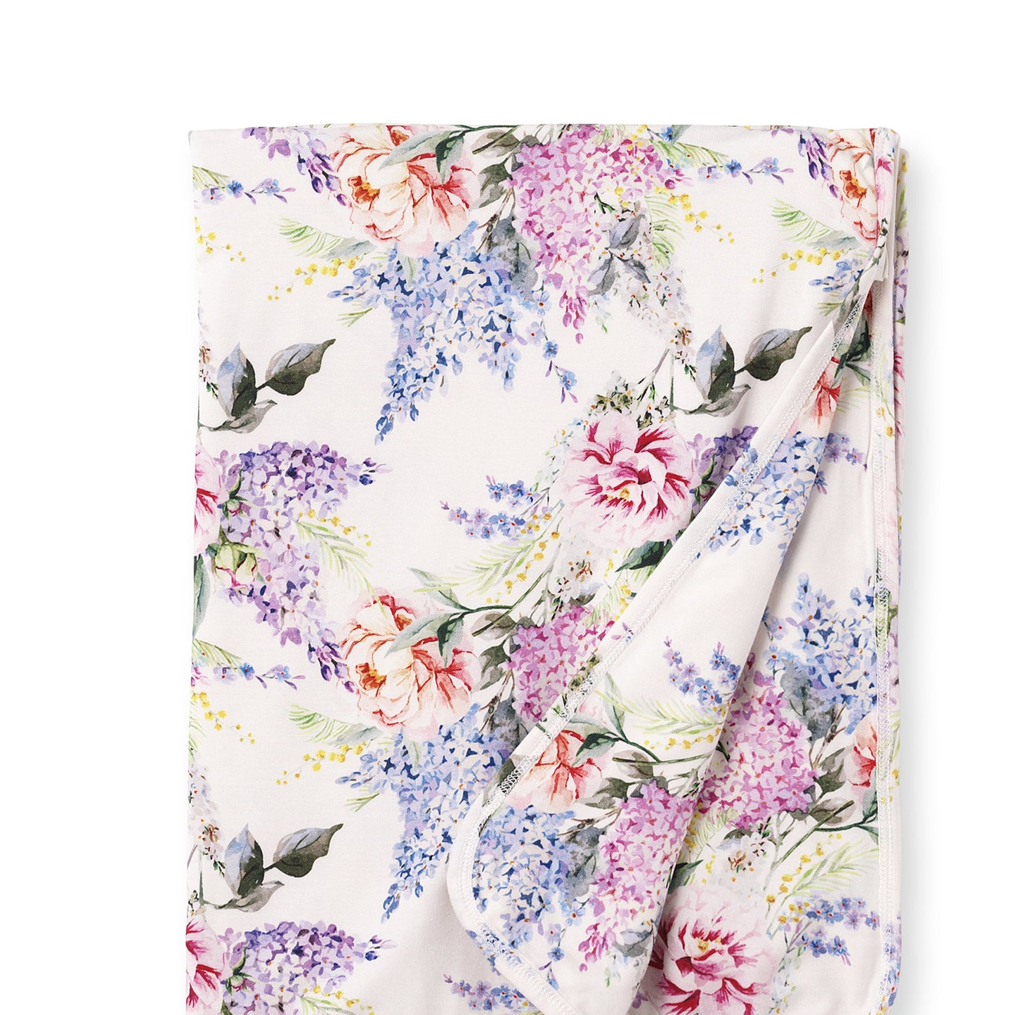Dream Blossom Soft Bamboo Stroller Blanket with Floral Print