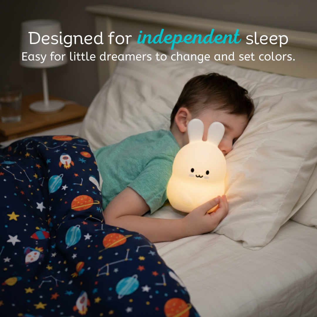 LumiPets® Basil the Bunny- Children's Touch Night Light Junior