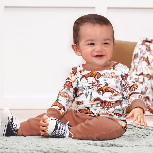 Cowboy Baby Boy Set – Western Spirit Bamboo & Cotton
